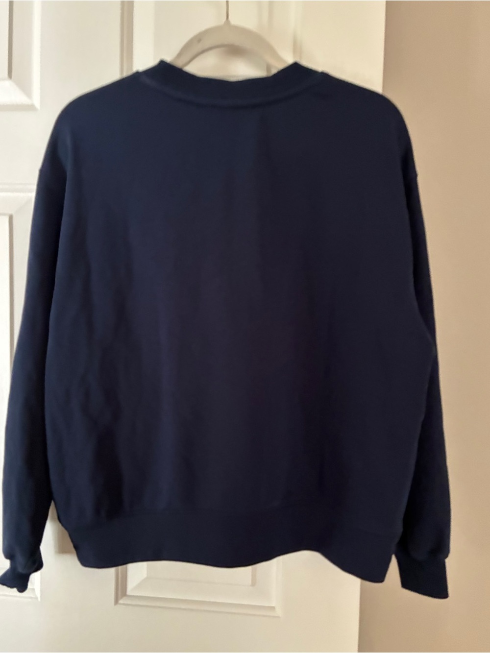 Like new Loft Parisian Sweatshirt Navy "Rue Saint Honore" Pullover Sz S - Picture 10 of 12